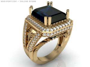 fancy ring 3D 모델