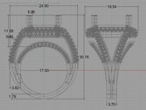 fancy ring 3D 모델