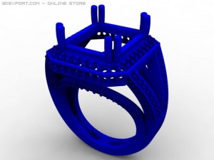 fancy ring 3D 모델
