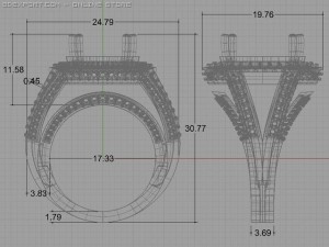 fancy ring Model 3D