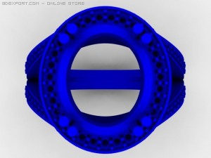 fancy ring Model 3D