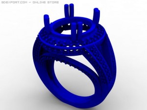 fancy ring Model 3D