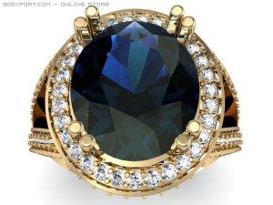 fancy ring Model 3D