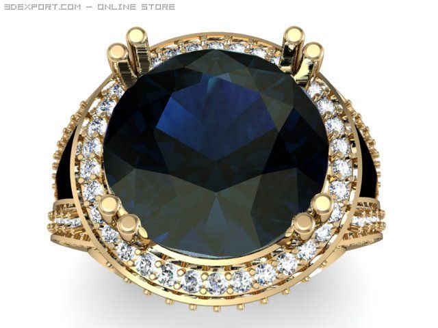fancy ring 3D Model .c4d .max .obj .3ds .fbx .stl .blend 
