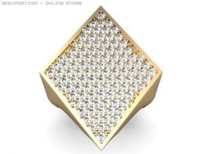 engagement ring 3D-Modell