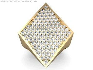 婚約指輪 3Dモデル