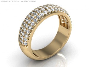 wedding ring 3D-Modell