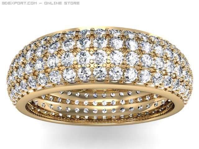 eternity ring 3D Model .c4d .max .obj .3ds .fbx .stl .blend 