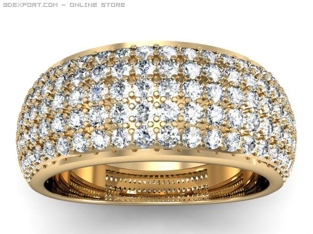 wedding ring 3D Model .c4d .max .obj .3ds .fbx .stl .blend 