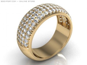 wedding ring Modelo 3D