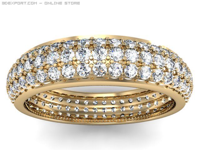 eternity ring Model 3D .c4d .max .obj .3ds .fbx .stl .blend 