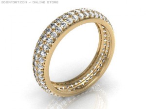 eternity ring Model 3D