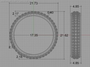eternity ring Model 3D
