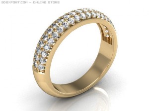 wedding ring Modèle 3D