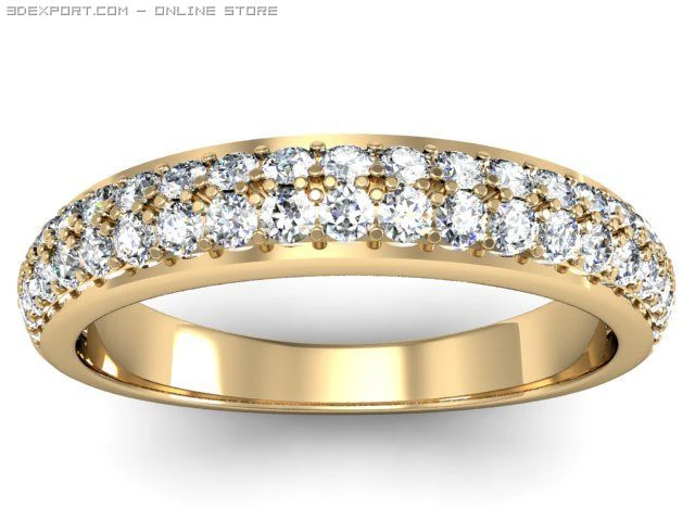 wedding ring 3D Model .c4d .max .obj .3ds .fbx .stl .blend