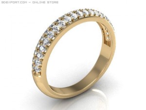 wedding ring Model 3D