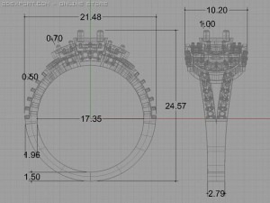 engagement ring Model 3D