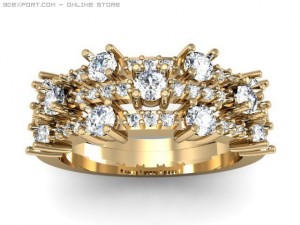 engagement ring Model 3D