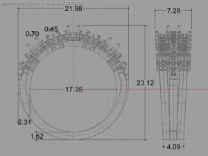 engagement ring 3D 模型