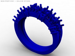 engagement ring 3D 模型