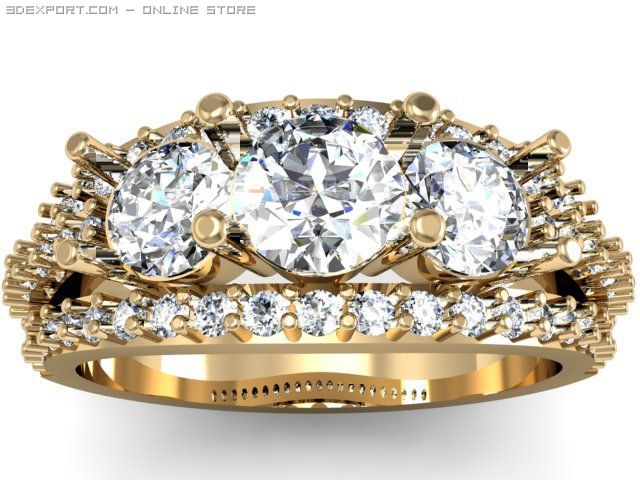 engagement ring Modelo 3D .c4d .max .obj .3ds .fbx .stl .blend 