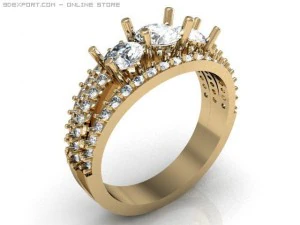 engagement ring 3D Model