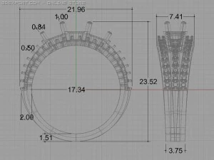 engagement ring 3D Model