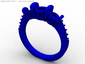 engagement ring Modelo 3D