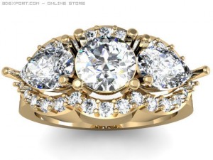 engagment ring 3D-Modell