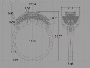 engagment ring 3D 模型