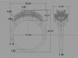 婚約指輪 3Dモデル