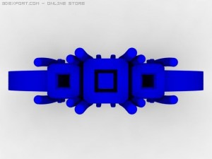 3stone ring Model 3D