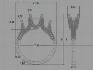 engagement ring 3D Модель