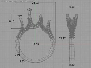engagement ring 3D Model