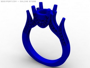 engagement ring 3D Модель