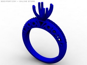 engagement ring 3D Model