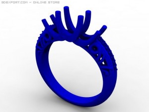 engagement ring 3D Model