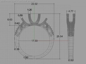 engagement ring 3D Model