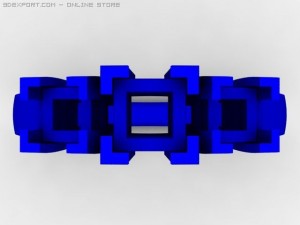 3stone ring Modelo 3D