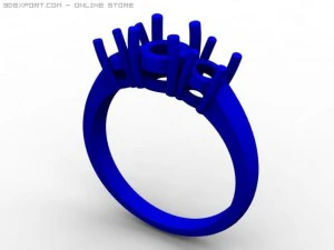 3stone ring 3D Model
