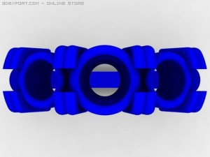 3stone ring 3D Model