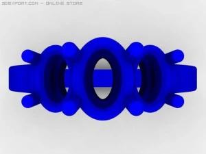 3stone ring 3D Model