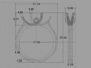 3stone ring 3D Model
