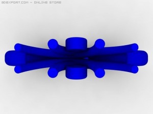 3stone ring Model 3D
