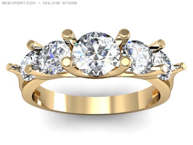 engagement ring Modèle 3D .c4d .max .obj .3ds .fbx .stl .blend 