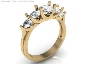 engagement ring 3D Model