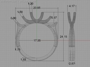 engagement ring Modèle 3D