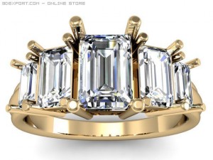 engagement ring Modèle 3D