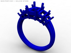 engagement ring Modelo 3D