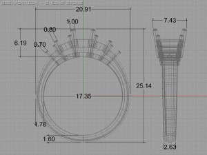 engagement ring Modelo 3D